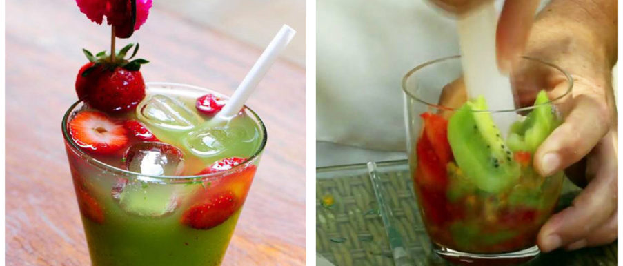 Caipirinha alla fragola e kiwi